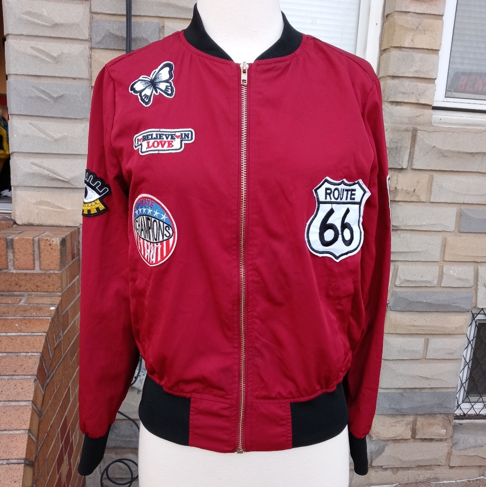 Casting | Patchwork Bomber Jacket Size Small - image 1